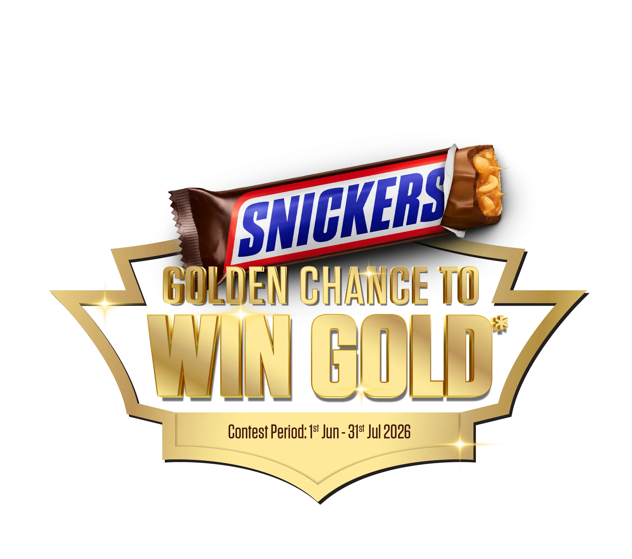 Snickers Golden Chance to Win Gold — Contest Period 1 Jun – 31 Jul 2026